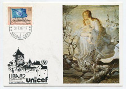 MC 145207 UNO GENEVE - 1982 - UNICEF LIBA 1982 Vaduz / Liechtenstein - Maximumkarten