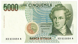 5000 LIRE B. D'ITALIA VINCENZO BELLINI SERIE SOSTITUTIVA XD 25/07/2001 FDS - Altri & Non Classificati