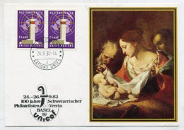 MC 145208 UNO GENEVE - 1982 - UNICEF Basel 1982 - 100 Jahre Schweizerischer Philatelisten Verein - Maximum Cards