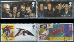 GROSSBRITANNIEN GRANDE BRETAGNE GB 2022 FROM MS ROLLING STONES SET 4V USED SG 4623-26 MI 4896-99 YT 5303-06 SN 4192a-d - Gebruikt