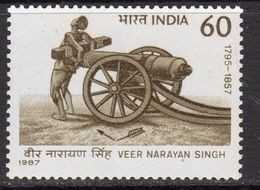 India 1987 Veer Narayan Singh Commemoration, MNH, SG 1278 (D) - Ungebraucht