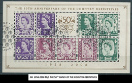 GROSSBRITANNIEN GRANDE BRETAGNE GB 1958-2008 M/S THE 50TH ANNIV OF THE COUNTRY DEFINITIVES USED SG NI153 - Scotland