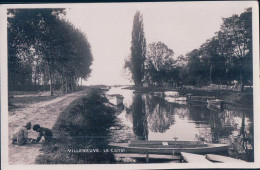 Villeneuve VD, Enfants, Canal Et Barques (3676) - Villeneuve