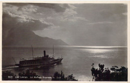 SUISSE - Lac Léman - Le Bateau Express Du Soir - Carte Postale Ancienne - Au