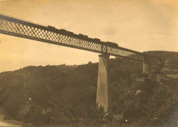 Viaduc Des Fades , Sauret & Ancizes * 1926 * Passage Train Ligne Chemin De Fer * 2 Photos Anciennes 10.2x7.5cm - Autres & Non Classés