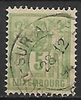 LUXEMBOURG      -     1882 .    Y&T N° 50 Oblitéré. - 1882 Allegorie