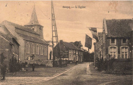 BELGIQUE - Oreye - L'Eglise - Drapeau - Village - Animé - Carte Postale Ancienne - Oreye