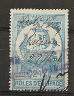 FISCAUX  ROLES D'EQUIPAGES N°7 24F  Bleu Pâle Cote 60€. - Sonstige & Ohne Zuordnung