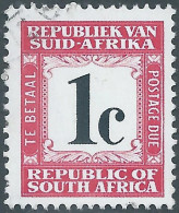 REPUBLIC OF SOUTH AFRICA - AFRIQUE DU SUD - SUD AFRICA,Revenue Te Betaal Postage Due,1c ,Used - Impuestos