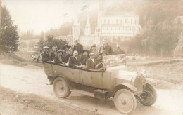 Carte Photo - Photographie - Cauterets Caravane - Personnes Dans Une Voiture - Animé - Carte Postale Ancienne - Photographs