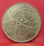 200 Lire 1997 - TTB - Pièce De Monnaie Italie - Article N°3597 - Herdenking