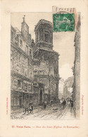 Paris * 1er * Rue Du Jour * église St Eustache * Gravure Illustration FRAIPONT - Distrito: 01