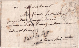 France Marcophilie - Cursive 40 / Pont Le Voy - 1832 - Avec Texte - Indice  11 - TB - 1801-1848: Précurseurs XIX