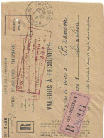 Devant D'enveloppe De Valeur A Recouvrer - Used