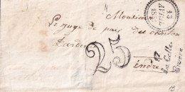 France Marcophilie - Cursive 17 / La Celle / Bruere - 1853 - Sans Texte - Indice 13 - TB - 1801-1848: Precursors XIX