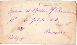 68127 - Griechenland - 1946 - 2@300Dr/8Dr MiF A LpBf THESSALONIKI -> Belgien, Kl Mgl - Cartas & Documentos