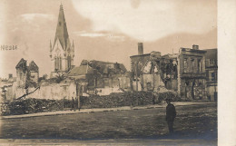 Nesle * Carte Photo * Place De La Ville * Bombardée Bombardements * Occupation Allemande WW1 Guerre 14/18 War - Nesle