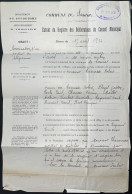 DOCUMENT PUY DE DOME / SAURIER 1936 REMPLACEMENT DU PORTEUR DE DEPECHES - Manuscrits
