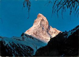 Switzerland Zermatt Lever Du Soleil Au Mont Cervin 1974 - Matt