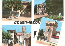 Courtezon * Souvenir De La Commune * Cp 4 Vues - Sonstige & Ohne Zuordnung