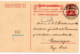 68131 - Schweiz - 1913 - 10Rp GAKte BERN -> Niederlande - Covers & Documents