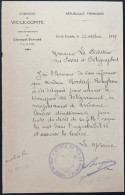 DOCUMENT PUY DE DOME / VIC LE COMTE 1919 REMPLACEMENT DU PORTEUR DE DEPECHES - Manuscrits