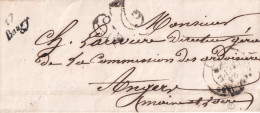 France Marcophilie - Cursive 17 / Baugy - 1853 - Sans Texte - Indice 11 - TB - 1801-1848: Précurseurs XIX