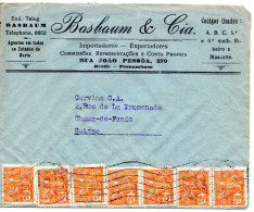 68142 - Brasilien - 1938 - 7@100Rs A Bf RECIFE -> Schweiz - Cartas & Documentos