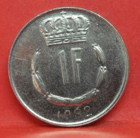 1 Franc 1982 - TTB - Pièce De Monnaie Luxembourg - Article N°3666 - Luxembourg