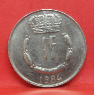 1 Franc 1984 - TB - Pièce De Monnaie Luxembourg - Article N°3667 - Luxembourg