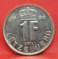 1 Franc 1988 - TTB - Pièce De Monnaie Luxembourg - Article N°3668 - Luxembourg