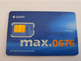 OOSTENRIJK  MINT   SIM CARD     GSM MAX 0676  ** 13906** - Oesterreich