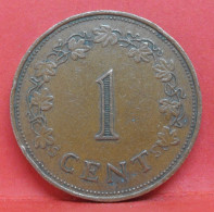 1 Cents 1972 - TTB - Pièce De Monnaie Malte - Article N°3675 - Malte