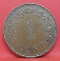 1 Cents 1977 - TTB - Pièce De Monnaie Malte - Article N°3677 - Malte