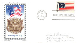 USA ETATS UNIS LETTRE FDC 1968 BENNINGTON FLAG - 1961-1970