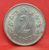 2 Cents 1976 - TTB - Pièce De Monnaie Malte - Article N°3680 - Malta