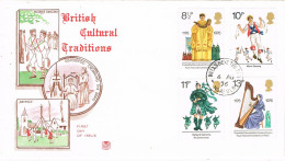 50853. Carta F.D.C. WELLS NEXT The SEA, NORFOLK (England) 1976. British Cultural Traditions - 1971-1980 Decimal Issues