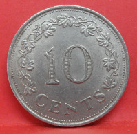 10 Cents 1972 - TTB - Pièce De Monnaie Malte - Article N°3686 - Malta