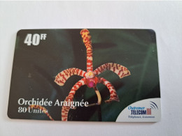 ST MARTIN  / OUTREMER/ FLOWERS/ ORCHIDEE ARAIGNEE   / 40 FF/ 80  UNITS / ANTF-OT51  FINE USED CARD    ** 13919 ** - Antillas (Francesas)