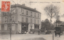 ARGENTEUIL ROUTE DE PONTOISE MAISON JOUAS CAFE TABAC RESTAURANT RENDEZ VOUS DES CHASSEURS 1912 - Argenteuil