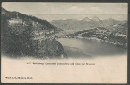 Carte P ( Seelisberg / Kuranstalt Sonnenberg Und Blick Auf Brunnen ) - Seelisberg