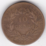 Martinique – Guadeloupe 10 Centimes 1827 H CHARLES X Colonies Françaises - Guadalupe Y Martinica