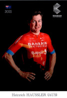 Carte Cyclisme Cycling Ciclismo サイクリング Format Cpm Equipe Cyclisme Bahrain Victorious 2021 Heinrich Haussler Australie - Radsport