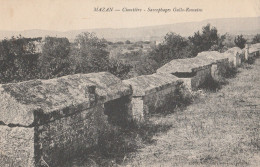 CPA 84   MAZAN  CIMETIERE SARCOPHAGES GALLO-ROMAINS - Mazan