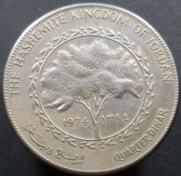 Giordania - ¼ Dinar 1974 - KM# 28 - Jordania