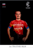 Carte Cyclisme Cycling Ciclismo サイクリング Format Cpm Equipe Cyclisme Bahrain Victorious 2021 Jan Tratnik Slovénie Sup.Etat - Cyclisme