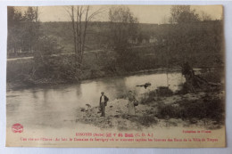 Essoyes - Une Vue Sur L'Ource - Au Loin Le Domaine De Servigny Où Se Trouvent Captées Les Sources Des Eaux De Troyes - Essoyes