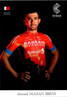 Carte Cyclisme Cycling Ciclismo サイクリング Format Cpm Equipe Cyclisme Bahrain Victorious 2021 Ahmed Madan Bahreïnien Sup.E - Cyclisme