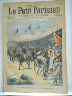 LE PETIT PARISIEN N°599 – 29 JUILLET 1900 – CAVALIERS ECOLES MILITAIRES - CHERBOURG REVUE NAVALE - THEATRES - Le Petit Parisien
