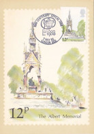 LONDON- THE ALBERT MEMORIAL, CM, MAXICARD, CARTES MAXIMUM, 1980, UK - Cartes-Maximum (CM)